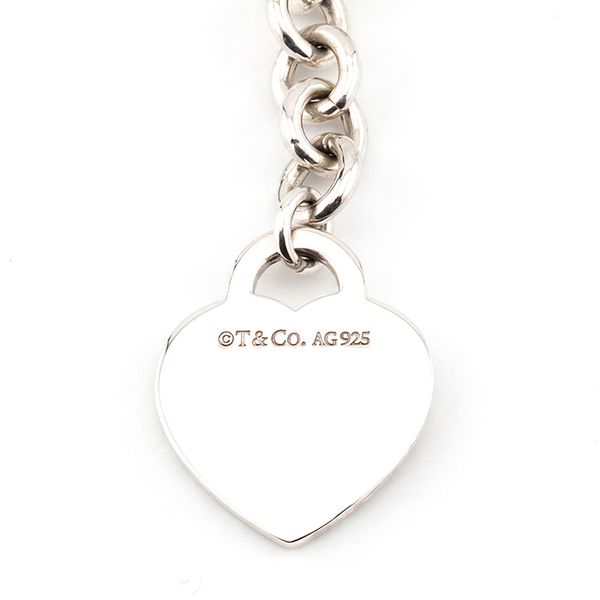 Sterling Silver Heart Tag Necklace Image 3 John Anthony Jewellers Ltd. Kitchener, ON