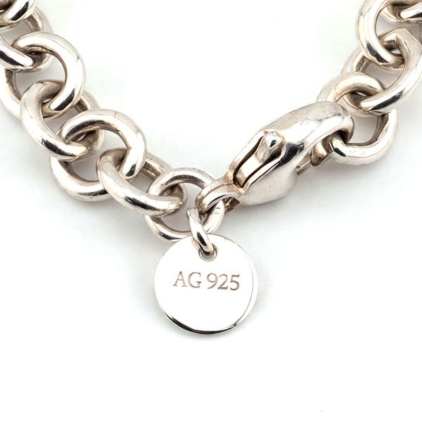 Sterling Silver Heart Tag Necklace Image 4 John Anthony Jewellers Ltd. Kitchener, ON