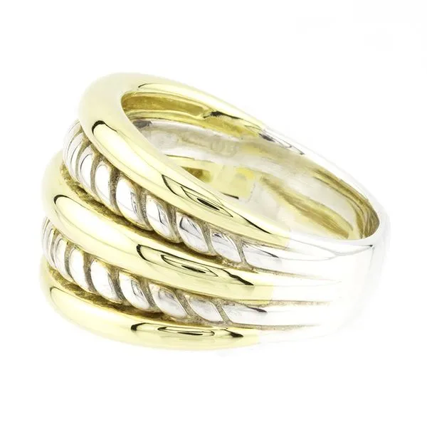 David Yurman Sterling Silver & 18K Gold Bamboo Ring Image 3 John Anthony Jewellers Ltd. Kitchener, ON