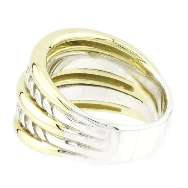 David Yurman Sterling Silver & 18K Gold Bamboo Ring Image 4 John Anthony Jewellers Ltd. Kitchener, ON
