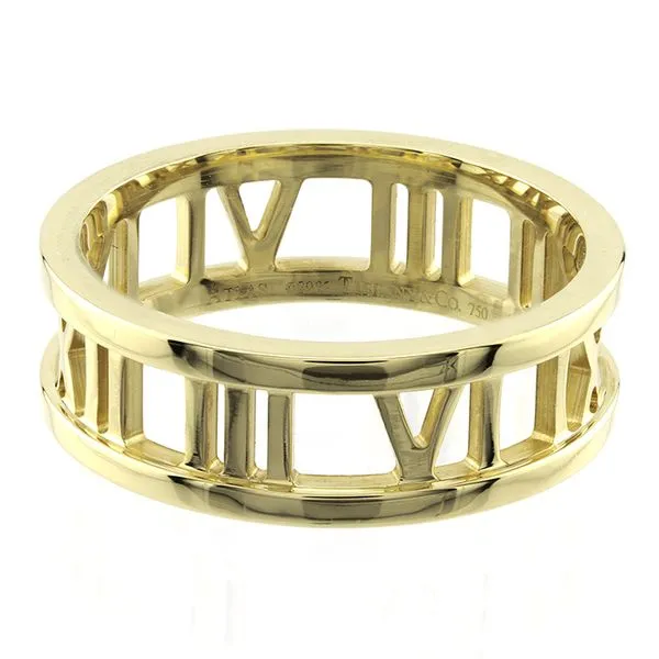 18K Yellow Gold Tiffany & Co. Atlas Band Ring John Anthony Jewellers Ltd. Kitchener, ON