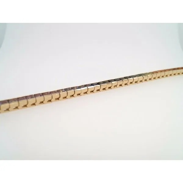 Vintage 14ky Rainbow Sapphire Line Bracelet Image 3 John Michael Matthews Fine Jewelry Vero Beach, FL