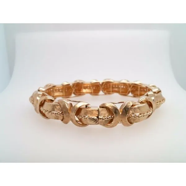 Vintage 14 Karat Yellow Gold 12 Mm Fancy 