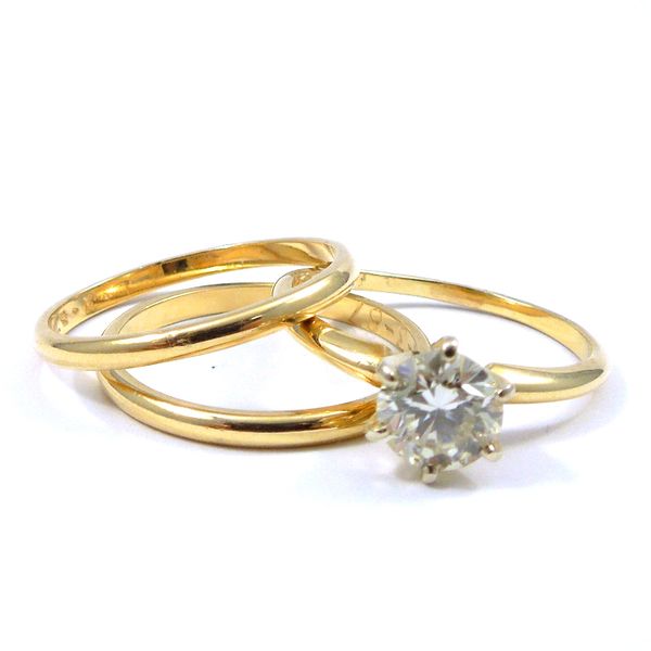 Three Piece Diamond Wedding Set Joint Venture Jewelry Cary, NC