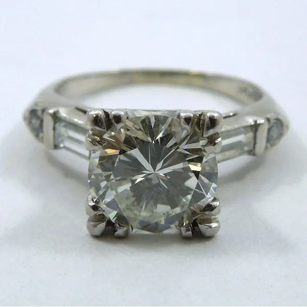 Vintage Inspired Diamond Engagement Ring Joint Venture Jewelry Cary, NC