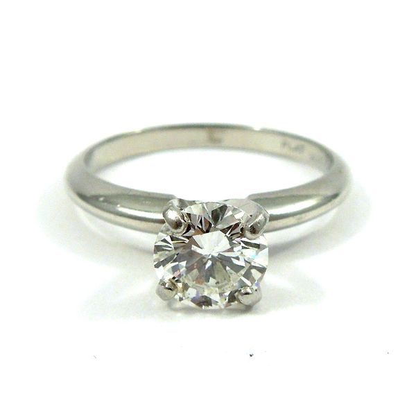 Platinum Solitaire Diamond Engagement Ring Joint Venture Jewelry Cary, NC
