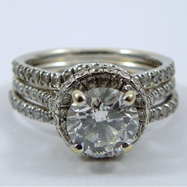 3 Piece Diamond Engagement Set Joint Venture Jewelry Cary, NC