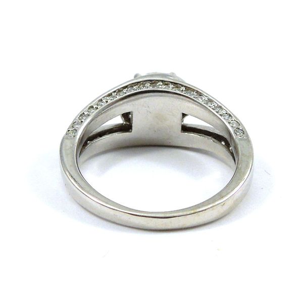Swirl Design Diamond Engagement Ring Image 3 Joint Venture Jewelry Cary, NC