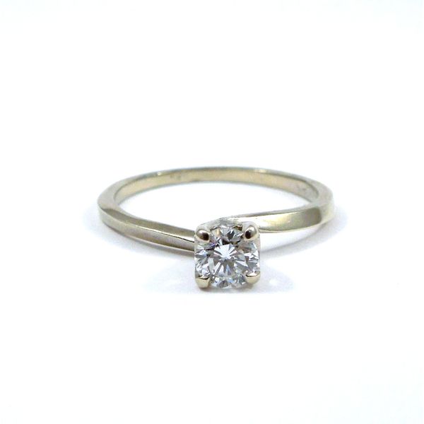 Diamond Engagement Ring & Matching Band Image 2 Joint Venture Jewelry Cary, NC