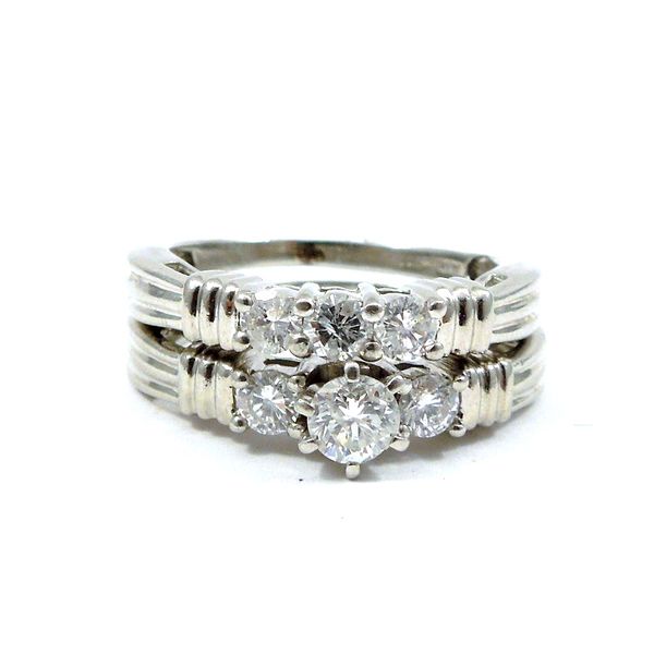Diamond Engagement Ring with Matching Band Joint Venture Jewelry Cary, NC