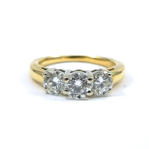 Three Stone Diamond Engagement Ring Joint Venture Jewelry Cary, NC