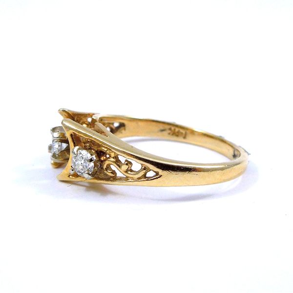 Yellow Gold Diamond Engagement Ring Image 2 Joint Venture Jewelry Cary, NC
