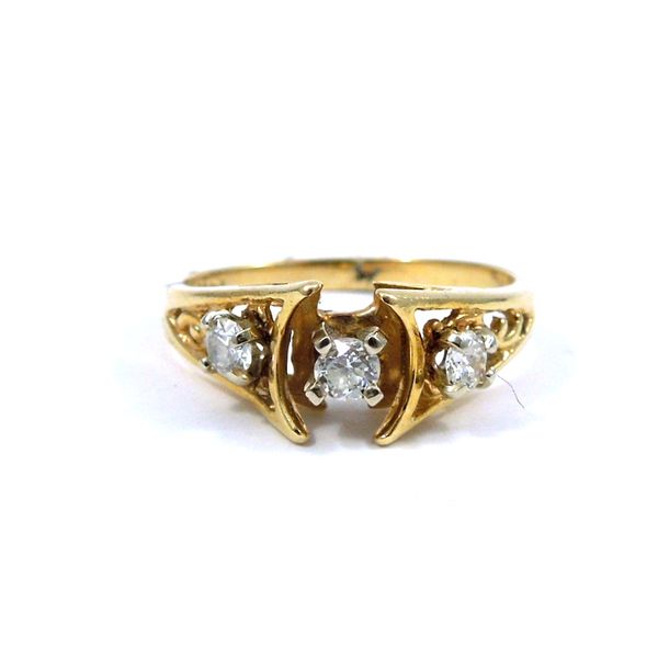 Yellow Gold Diamond Engagement Ring Joint Venture Jewelry Cary, NC