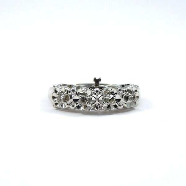 Diamond Engagement Ring & Matching Wedding Band Image 5 Joint Venture Jewelry Cary, NC