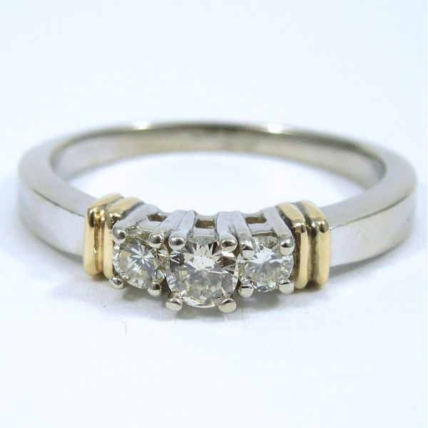 Two Tone Diamond Engagement Ring Joint Venture Jewelry Cary, NC