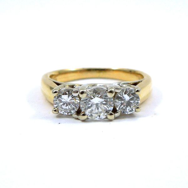 Three Stone Diamond Engagement Ring Joint Venture Jewelry Cary, NC