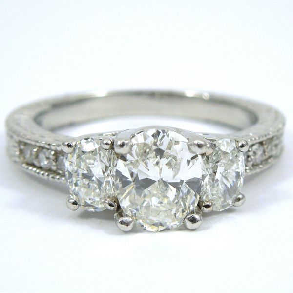 Platinum Diamond Engagement Ring Joint Venture Jewelry Cary, NC