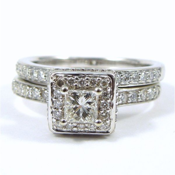 Princess Cut Diamond Engagement Ring Set Joint Venture Jewelry Cary, NC
