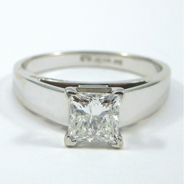 Princess Cut Diamond Solitaire Engagement Ring Joint Venture Jewelry Cary, NC