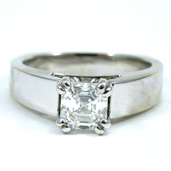 Asscher Cut Diamond Engagement Ring Joint Venture Jewelry Cary, NC