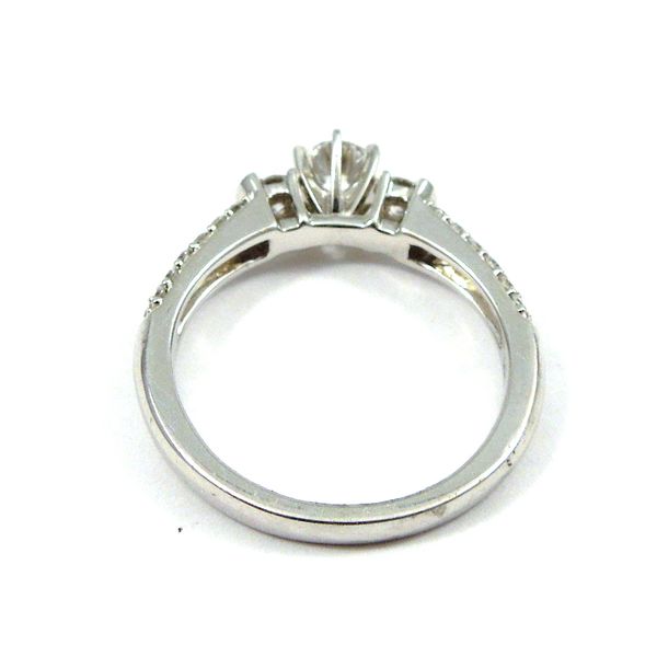 Three Stone Diamond Engagement Ring Image 3 Joint Venture Jewelry Cary, NC