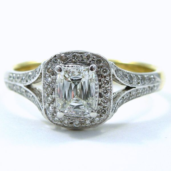 Diamond Engagement Ring & Wedding Band Set Image 3 Joint Venture Jewelry Cary, NC