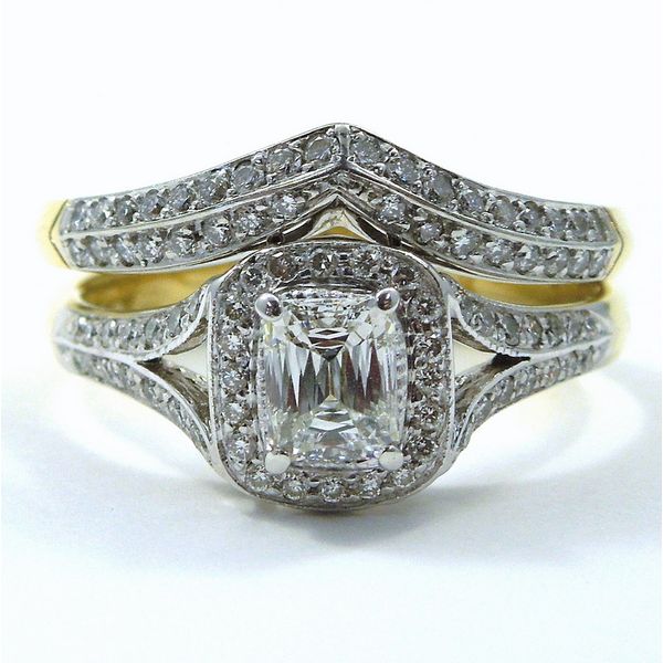 Diamond Engagement Ring & Wedding Band Set Joint Venture Jewelry Cary, NC