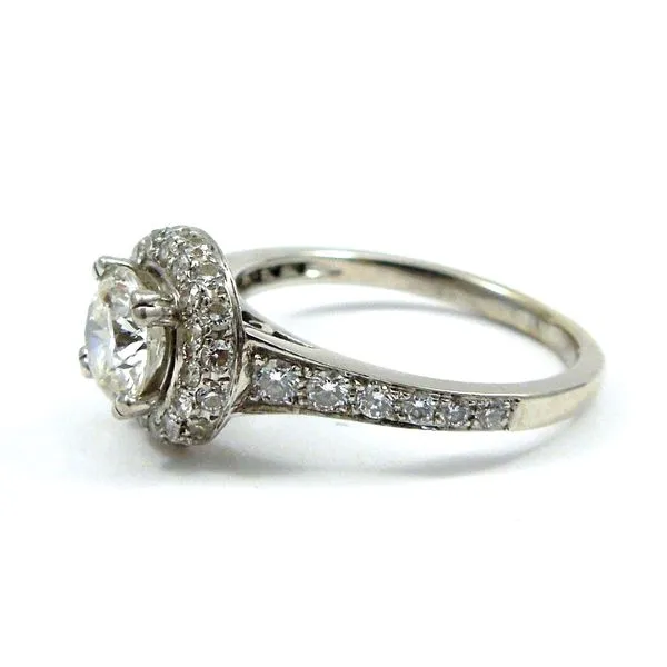 Halo Style Diamond Engagement Ring Image 2 Joint Venture Jewelry Cary, NC