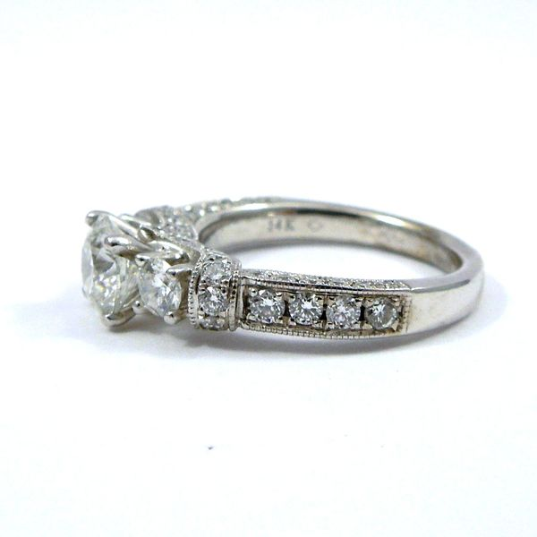 Hearts & Arrow Cut Diamond Engagement Ring Image 2 Joint Venture Jewelry Cary, NC