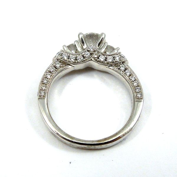 Hearts & Arrow Cut Diamond Engagement Ring Image 3 Joint Venture Jewelry Cary, NC