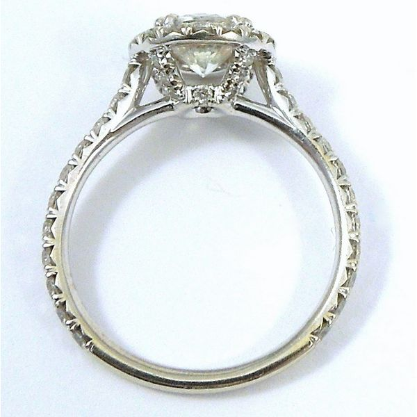 Halo Diamond Engagement Ring Image 2 Joint Venture Jewelry Cary, NC