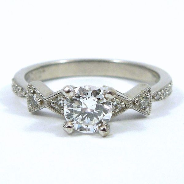 Bow Setting Diamond Engagement Ring Joint Venture Jewelry Cary, NC