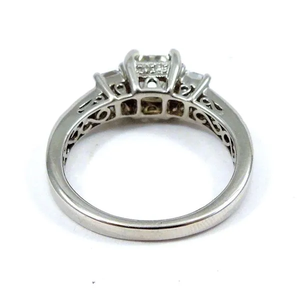 Cut Corner Square Engagement Ring Set Image 3 Joint Venture Jewelry Cary, NC