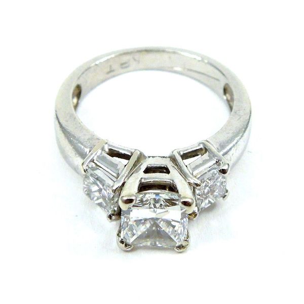 Square Cut Diamond Engagement Ring Image 2 Joint Venture Jewelry Cary, NC
