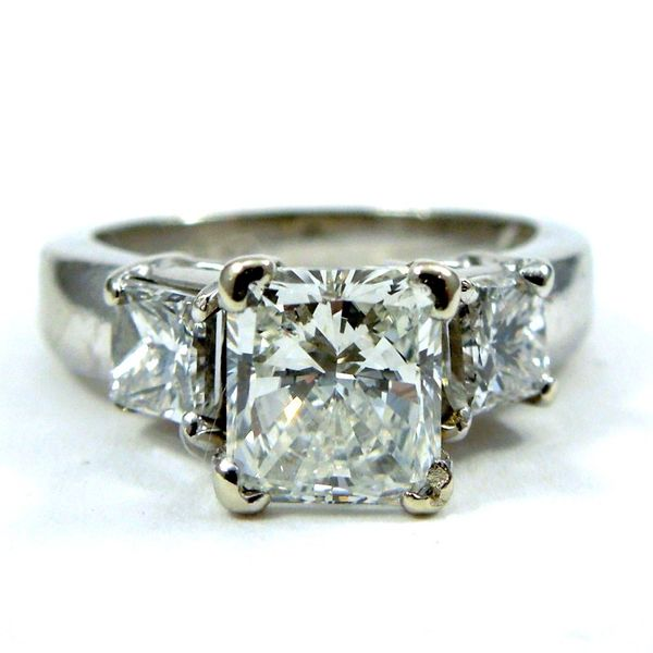 Square Cut Diamond Engagement Ring Joint Venture Jewelry Cary, NC