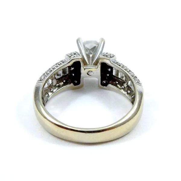 Modified Square Cut Diamond Engagement Ring Image 2 Joint Venture Jewelry Cary, NC