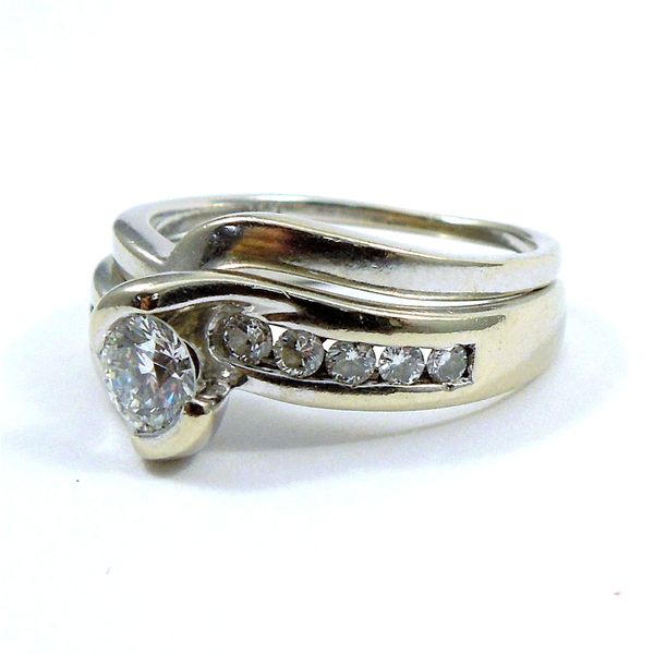 Diamond Bypass Engagement Ring Set Image 2 Joint Venture Jewelry Cary, NC