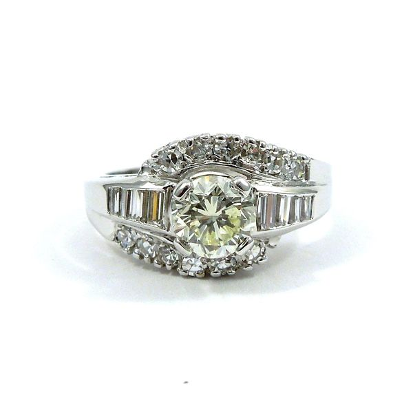 Diamond Bypass Style Engagement Ring Joint Venture Jewelry Cary, NC