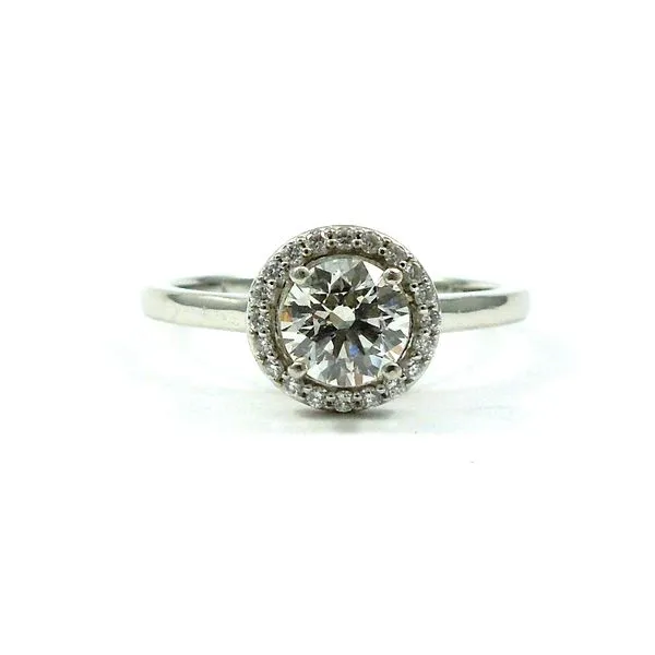 Halo Diamond Engagement Ring Joint Venture Jewelry Cary, NC