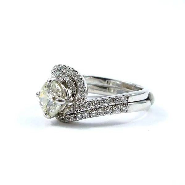 Bypass Style Diamond Engagement Ring Image 2 Joint Venture Jewelry Cary, NC