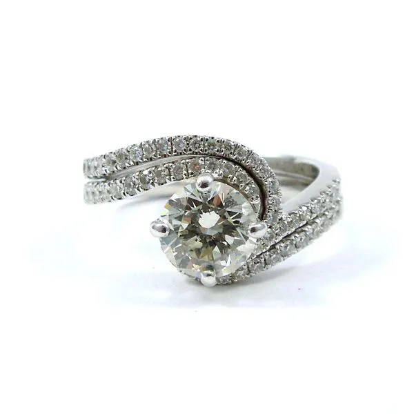 Bypass Style Diamond Engagement Ring Joint Venture Jewelry Cary, NC