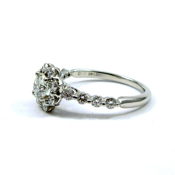 Halo Diamond Engagement Ring Image 2 Joint Venture Jewelry Cary, NC