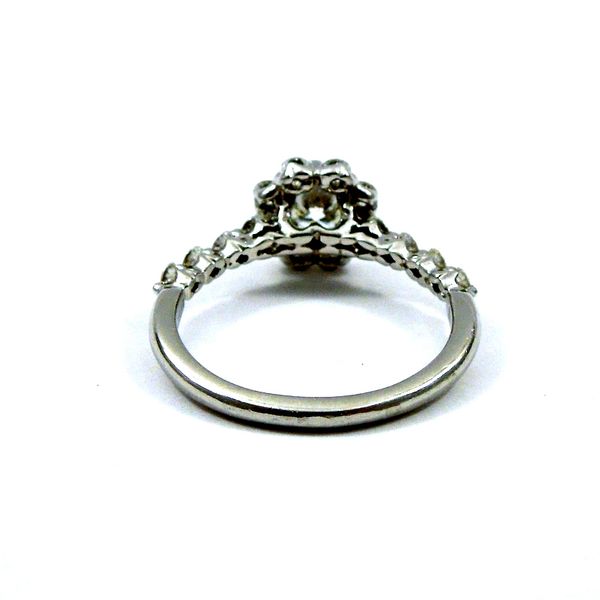 Halo Diamond Engagement Ring Image 3 Joint Venture Jewelry Cary, NC