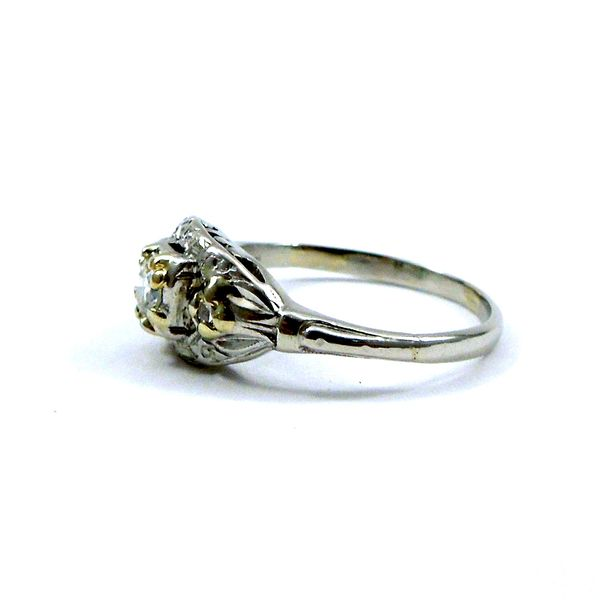 Vintage Inspired Diamond Engagement Ring Image 2 Joint Venture Jewelry Cary, NC
