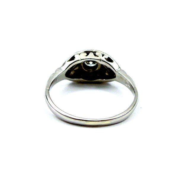 Vintage Inspired Diamond Engagement Ring Image 3 Joint Venture Jewelry Cary, NC