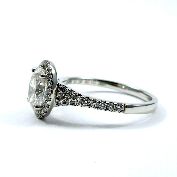Oval Halo Diamond Engagement Ring Image 2 Joint Venture Jewelry Cary, NC