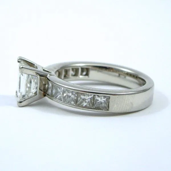 Princess Cut Diamond Engagement Ring Image 2 Joint Venture Jewelry Cary, NC