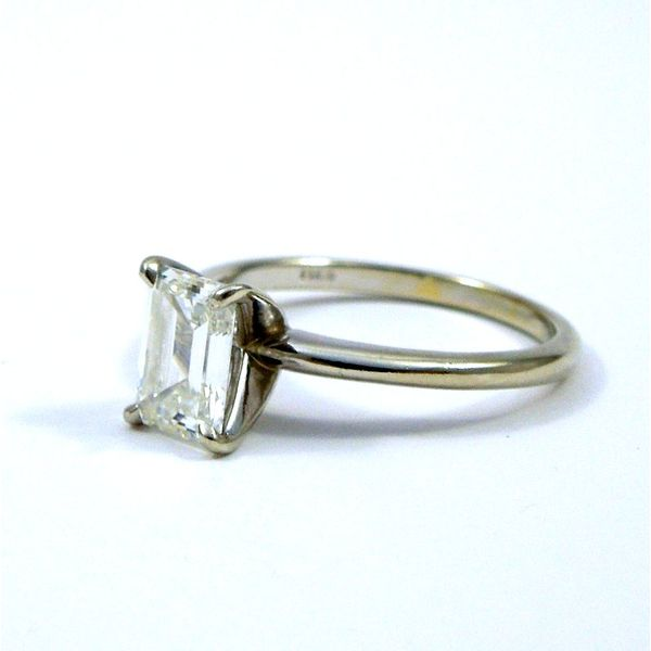 Emerald Cut Diamond Solitaire Engagement Ring Image 2 Joint Venture Jewelry Cary, NC