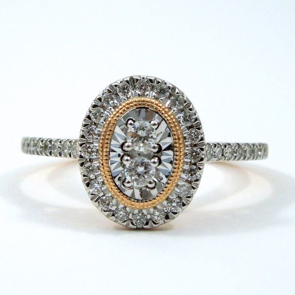 Oval Cluster Diamond Engagement Ring Joint Venture Jewelry Cary, NC
