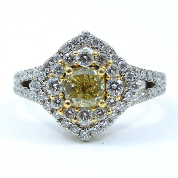 Fancy Yellow Diamond Engagement Ring Joint Venture Jewelry Cary, NC
